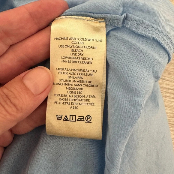 Anthropologie Maeve Asymmetrical Sleeveless Shirt Dress Preppy Boho NWT 2 - Picture 9 of 12